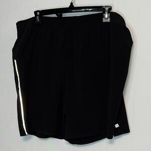 VRST Shorts Men XXL 2XL Black Lined Pull On Elastic Waist Running Gym Athletic